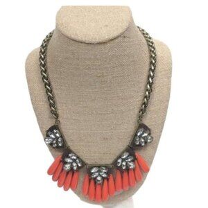 Baublebar Crystal Orange Statement Necklace